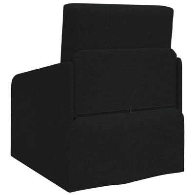 Sofa Bed Czarny 65 x 80 x 83 cm tkanina
