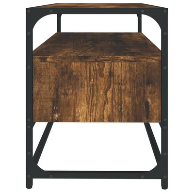 vidaXL Szafka pod TV, przydymiony dąb, 80x35x45 cm