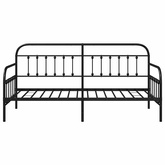 Rama łóżka dziennego Czarny 90 x 200 cm Stal malowana proszkowo