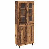 Highboard 2 szt. Stare drewno 69,5 x 34 x 180 cm