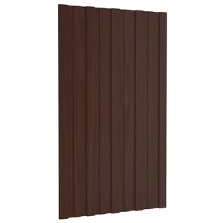 Panel dachowy 36 pcs brązowy 80 x 45 cm Stal galwanizowana