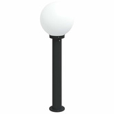 Słupki oświetleniowe 3 szt. 80 cm, czarne, IP44