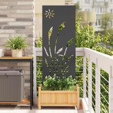 Ekran zapewniający prywatność w ogrodzie Czarny 50 x 140 cm