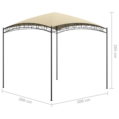 Altana, 3x3x2,65 m, kremowa, 180 g/m?