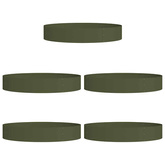 Pierścień doniczki 5 pcs Zielony oliwkowy 120 x 120 x 20 cm