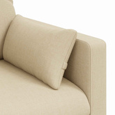 Sofa Kremowy 139 x 78 x 80 cm tkanina