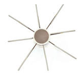 LAMPA DEKORACYJNA SUFIT 38W +  PILOT - BRĄZ - ZŁOTO DL-F07