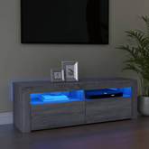 vidaXL Szafka pod TV z LED, szary dąb sonoma, 120x35x40 cm model standard