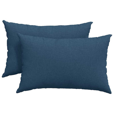 Poduszki na sofę 2 pcs Niebieski 60 x 40 cm tkanina