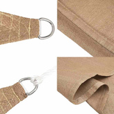 Żagiel przeciwsłoneczny, 160 g/m?, taupe, 2x2 m, HDPE
