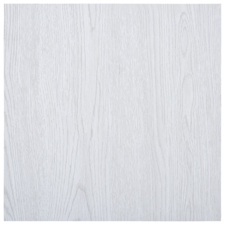 Samoprzylepne panele podłogowe, 5,11 m?, PVC, białe