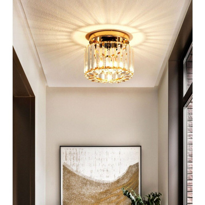 Lampa sufitowa Abigali Cristal E27 złoty