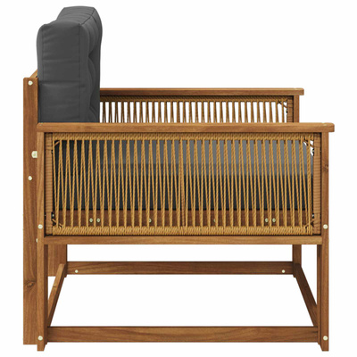 Środkowa sofa ogrodowa naturalny