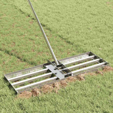 Rake leveling do ogrodu Srebrny Stal nierdzewna