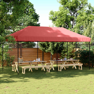 Namiot Imprezowy bordowy 292 x 580 x 315 cm Materiał Oxford