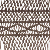 Zasłona z makramy, kolor taupe, 140 x 240 cm, bawełna