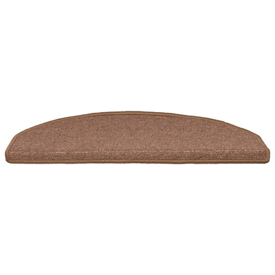 Samoprzylepne maty na schody 15 pcs brązowy 80 x 24,5 x 3,5 cm
