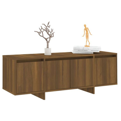 vidaXL Szafka pod TV, brązowy dąb, 120x30x40,5 cm, płyta wiórowa