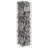 Kran Gabionowy Srebrny 25 x 25 x 100 cm Stal nierdzewna