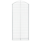 Łukowaty kosz gabionowy 100x30x220/240 cm, galwanizowane żelazo
