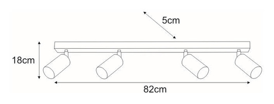 Reflektor / spot K-4556 z serii KAYLA