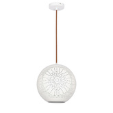 Lampa sufitowa wisząca 60W E27 ażurowy biały BENE 31-70586