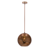 Lampa sufitowa wisząca Candellux Sfinks 31-43276  kula   E27 ażurowy jasno brązowy