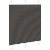 Roleta plisowana czarna 120x100 cm Szerokość tkaniny 119,4 cm