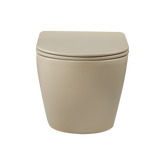 MISKA WC PODWIESZANA, QFS, TAVRO OKRĄGŁA, Z DESKĄ WOLNOOPAD CAPPUCCINO