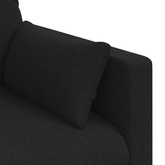Sofa Czarny 139 x 78 x 80 cm tkanina