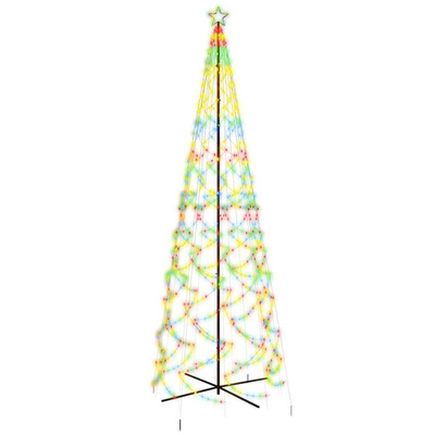vidaXL Choinka stożkowa, 1400 kolorowych diod LED, 160x500 cm