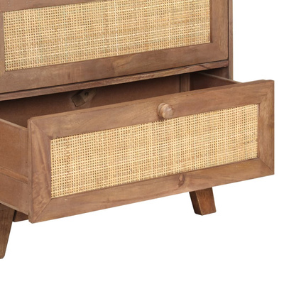 vidaXL Komoda, 61x35x76 cm, lite drewno mango
