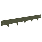 Krawężnik do trawnika 50 szt. 100 x 15 cm Stal Oliwkowy zielony