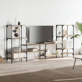 vidaXL Szafka pod TV, dąb sonoma, 206,5x28,5x95 cm