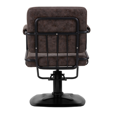 Gabbiano fotel fryzjerski Katania Loft Old Leather ciemny brąz 147875