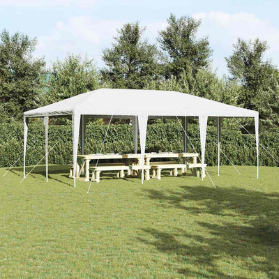 Namiot Imprezowy Biały 600 x 400 x 266 cm Polietylen i Stal