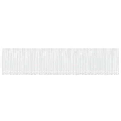 Firanka Koronkowa z zasłonami Biały 180 x 1200 cm Poliester