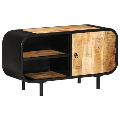 vidaXL Szafka pod TV, 90x30x48 cm, surowe drewno mango