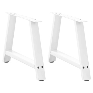 Nogi do stolika kawowego w kształcie litery A 2 szt. Białe 60x(42-43) cm Stal