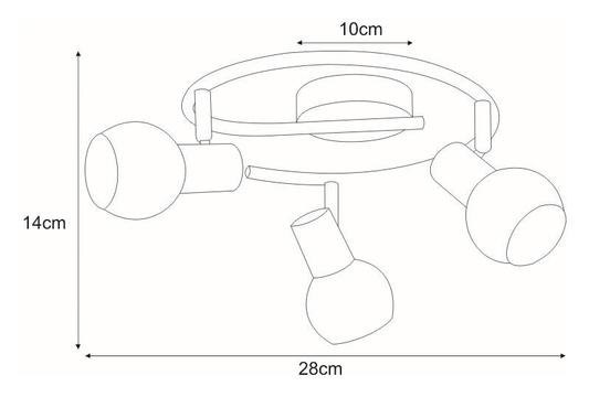 Lampa sufitowa K-C9590A/3 z serii ALPINA