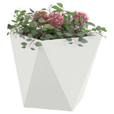 Donica 2 pcs Biały 40 x 40 x 40 cm Stal