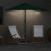 Parasolka ogrodowa Zielony 294 x 150 x 223 cm Poliester i Stal
