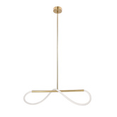 Lampa wisząca LED podłużna SUPREME 80 cm 3000K - designerska lampa nad stół