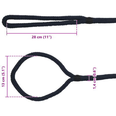 Lina do łodzi 14 mm 6 m Niebieski królewski Poliester