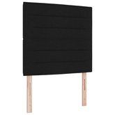 Łóżko z box spring LED z materacem Czarny 90 x 200 cm tkanina