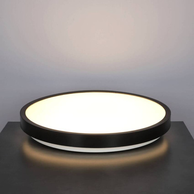 Plafon PERETI 24W czarny pierścień 35cm, 3000K barwa ciepła, 2400lm, IP44, 220-240V EDO777616 EDO Solutions