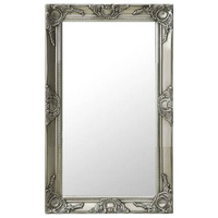 vidaXL Lustro ścienne w stylu barokowym, 50x80 cm, srebrne