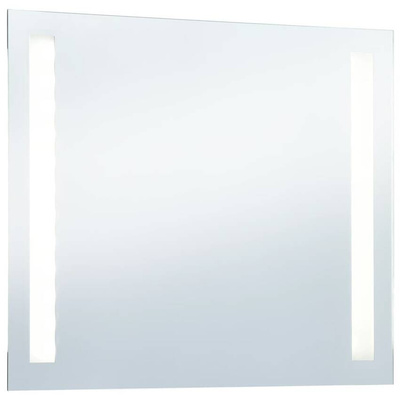 vidaXL Ścienne lustro łazienkowe z LED, 80 x 60 cm