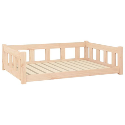 Legowisko dla psa, 105,5x75,5x28 cm, drewno sosnowe vidaXL