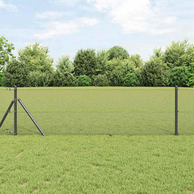 Spawana siatka ogrodzeniowa 2500 x 80 cm Szary